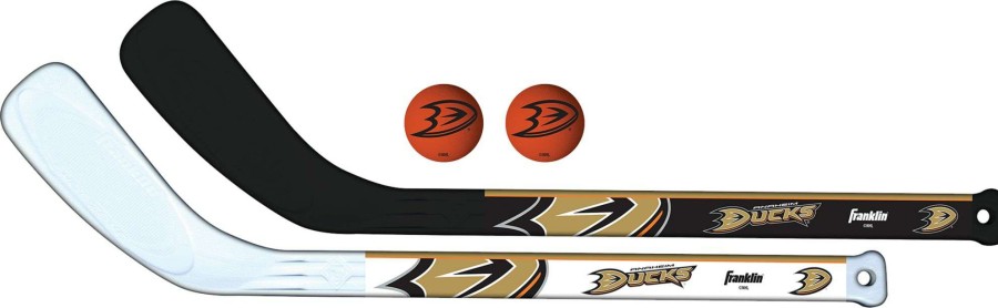 Mini HocOnline Sets * | Franklin Anaheim Ducks Mini Stick Set For Unisex