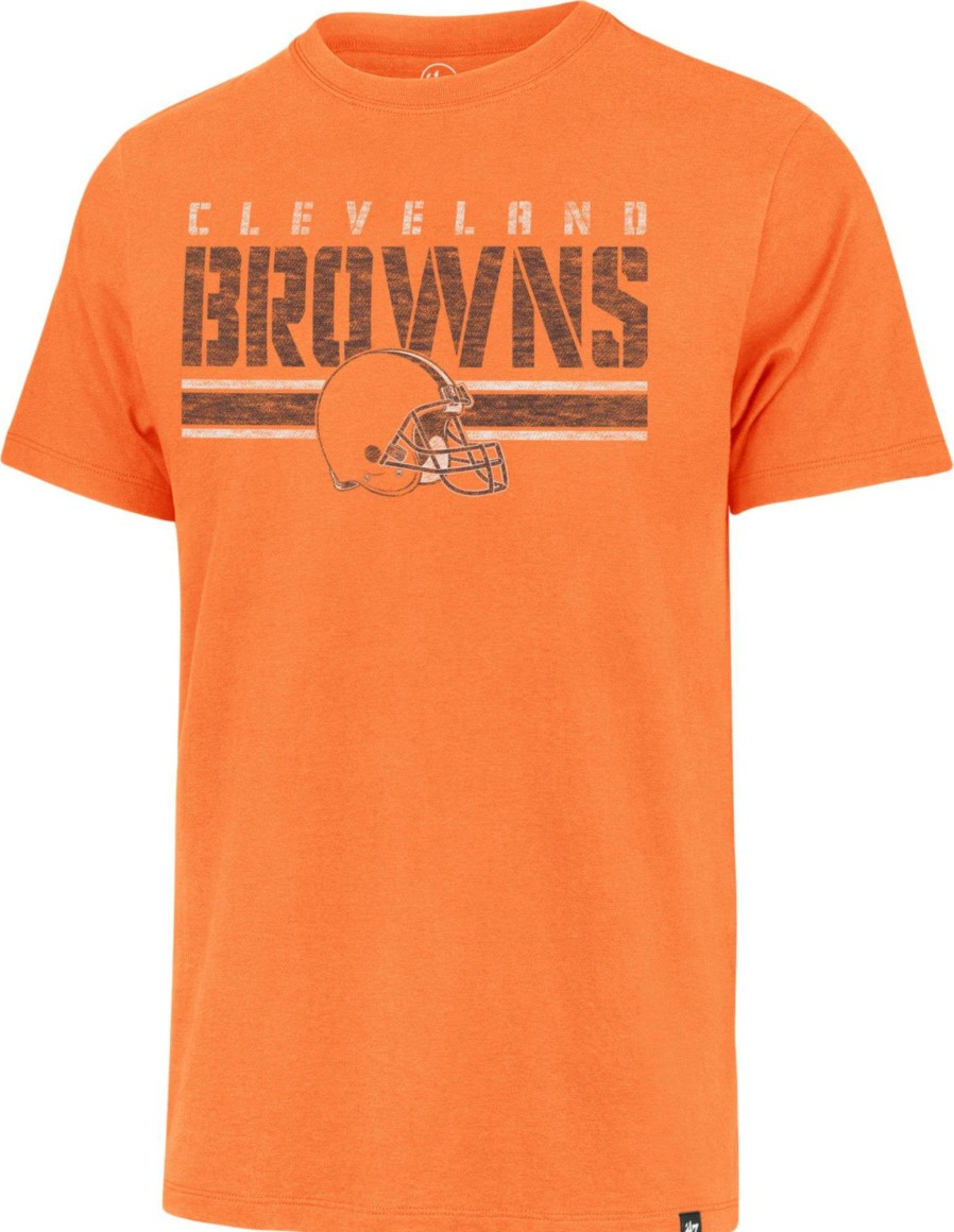 Shirts * | 47 Men'S Cleveland Browns Orange Franklin Stripe T-Shirt