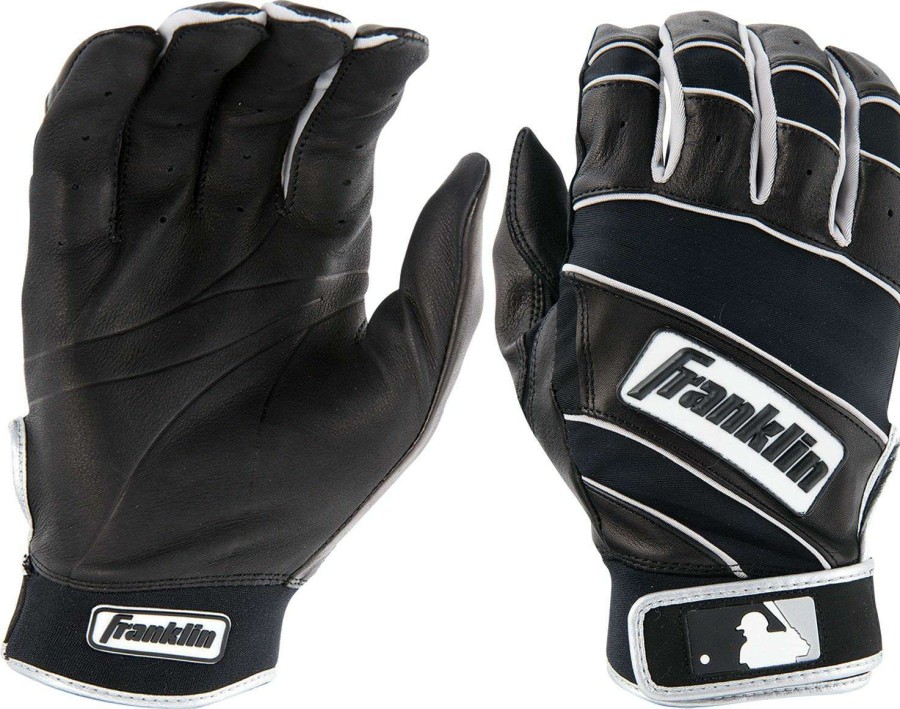 Batting Gloves * | Franklin Youth Natural Ii Batting Gloves For Boys' Black/Black