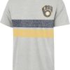 Shirts * | 47 Men'S Milwaukee Brewers Gray Bars Franklin T-Shirt