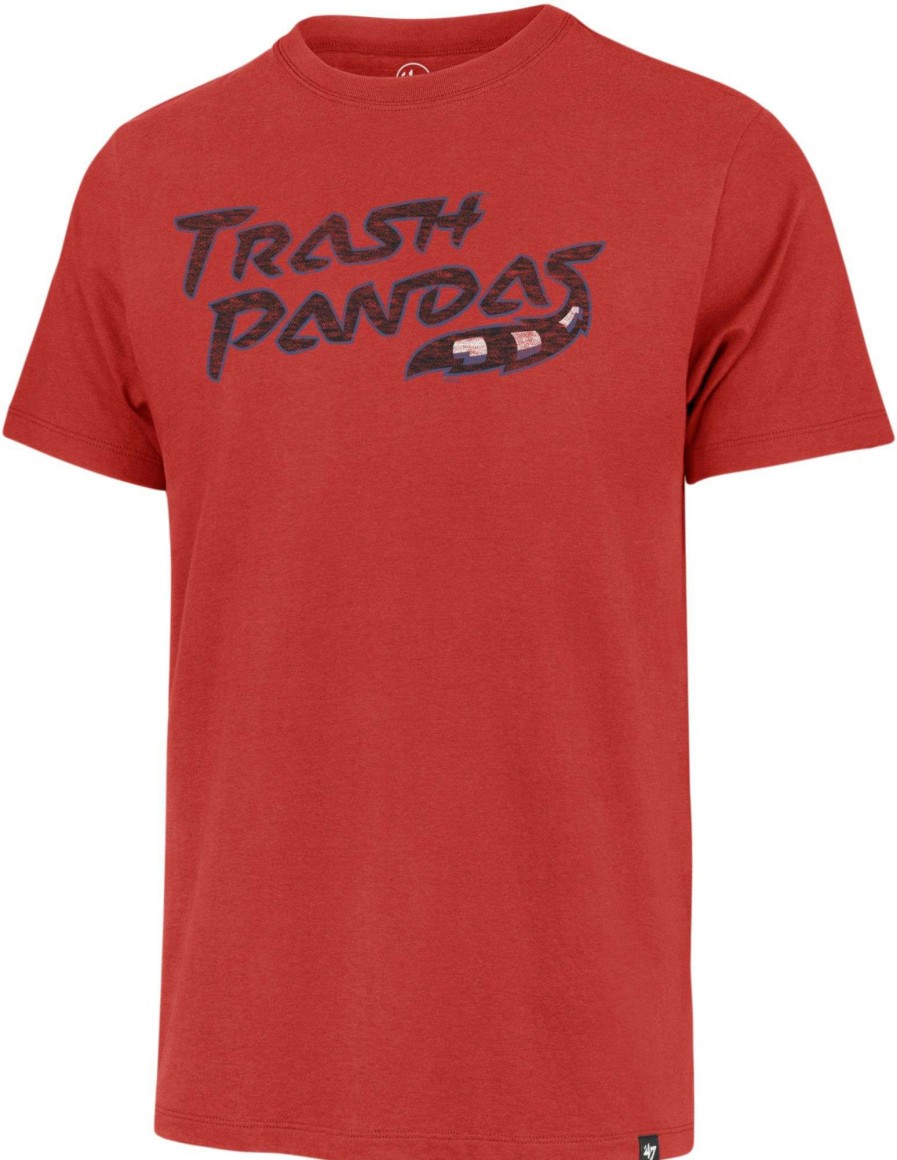 Baseballs * | 47 '47 Men'S Rocket City Trash Pandas Red Franklin T-Shirt