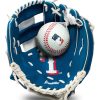 Baseball Gloves * | Franklin Youth Texas Rangers Teeball Glove And Ball Set For Unisex