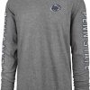 Shirts * | 47 '47 Men'S Penn State Nittany Lions Grey Triple Threat Franklin Long Sleeve T-Shirt