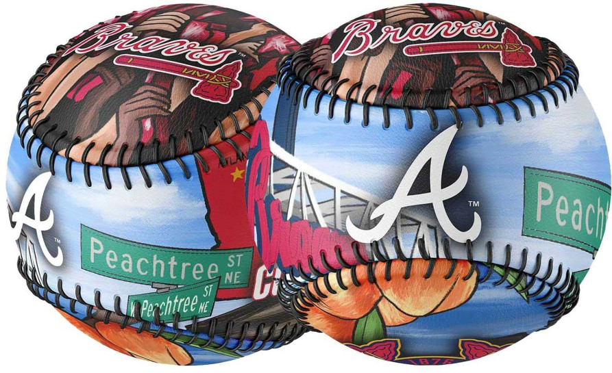 Baseballs * | Franklin Atlanta Braves Culture Baseball For Unisex