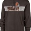 Shirts * | 47 Men'S Cleveland Browns Field Franklin Brown Long Sleeve Hooded T-Shirt