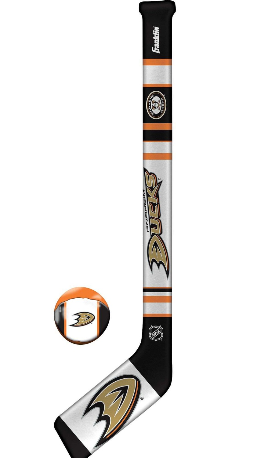 Mini HocClearance Sets * | Franklin Anaheim Ducks Mini Hockey Set For Unisex