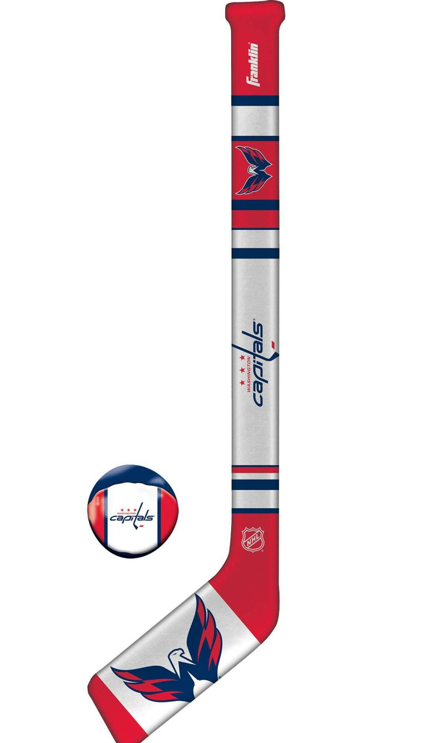 Mini HocOnline Sets * | Franklin Washington Capitals Mini Hockey Set For Unisex