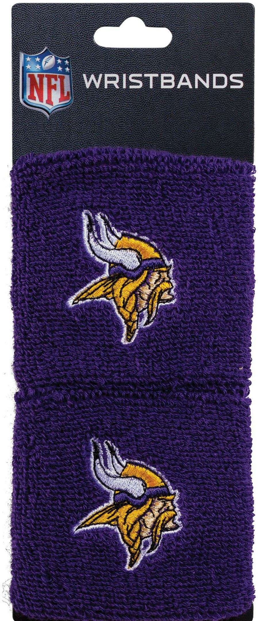 Body Bands * | Franklin Minnesota Vikings Embroidered Wristbands For Unisex