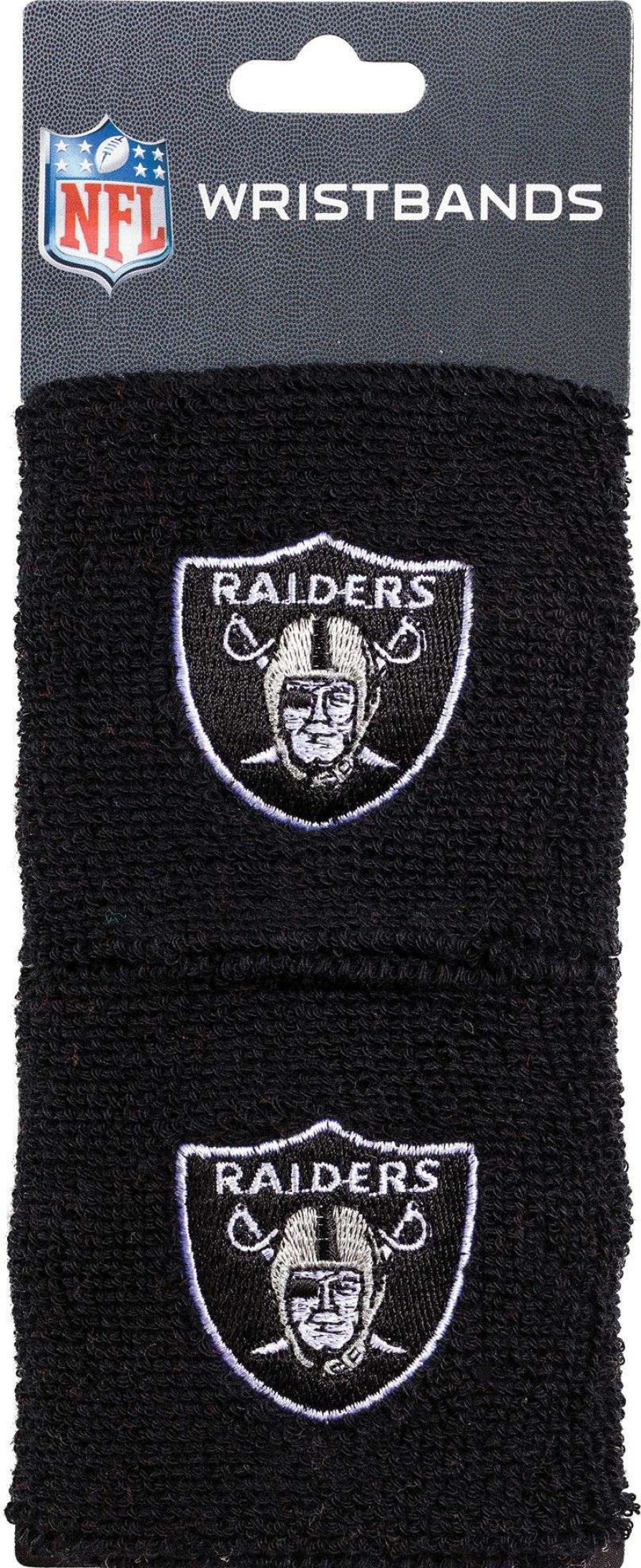 Body Bands * | Franklin Las Vegas Raiders Embroidered Wristbands For Unisex