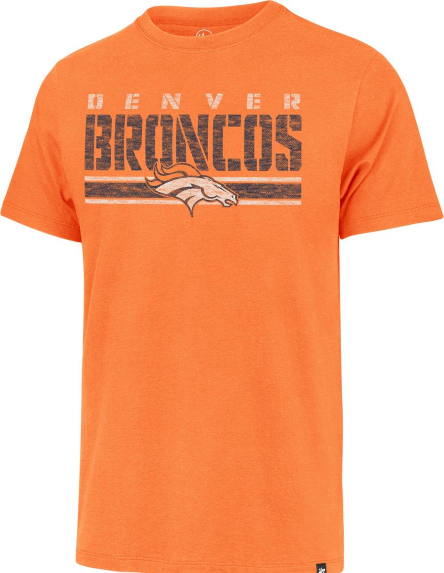 Shirts * | 47 Men'S Denver Broncos Orange Franklin Stripe T-Shirt