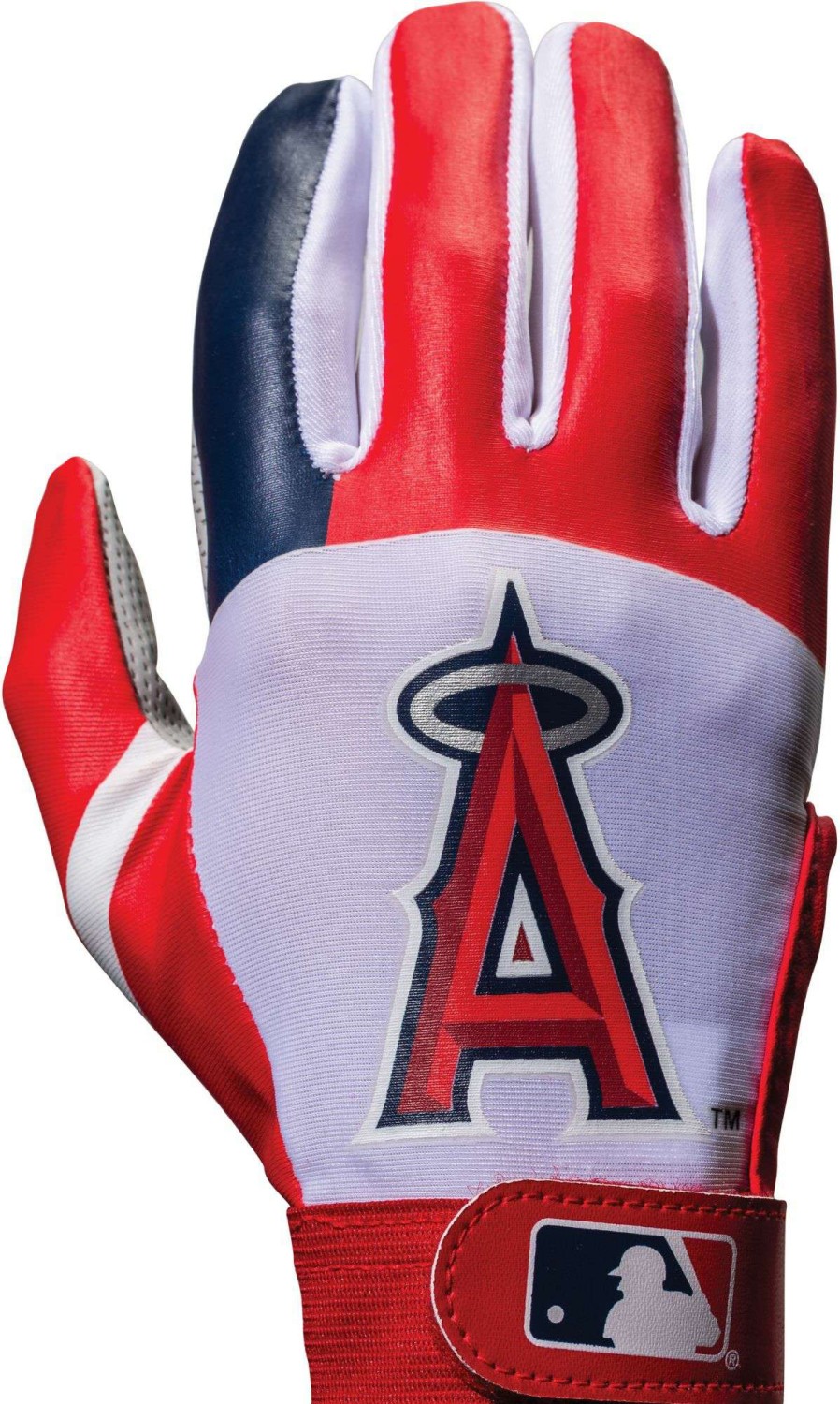 Gloves * | Franklin Los Angeles Angels Youth Batting Gloves For Men