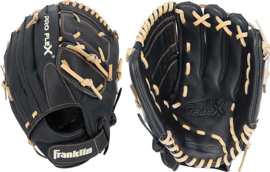 Baseball Gloves * | Franklin 11.5 Pro Flex Hybrid Series Glove For Unisex Black