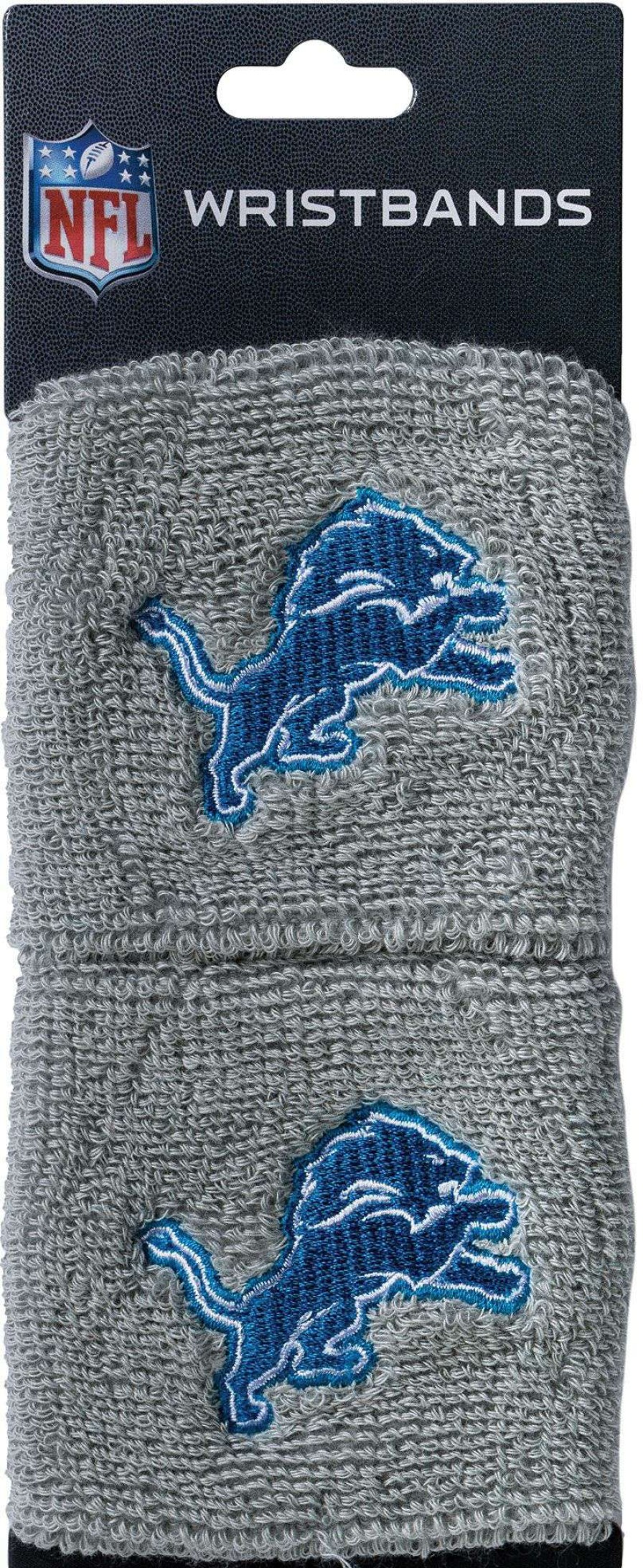 Body Bands * | Franklin Detroit Lions Embroidered Wristbands For Unisex