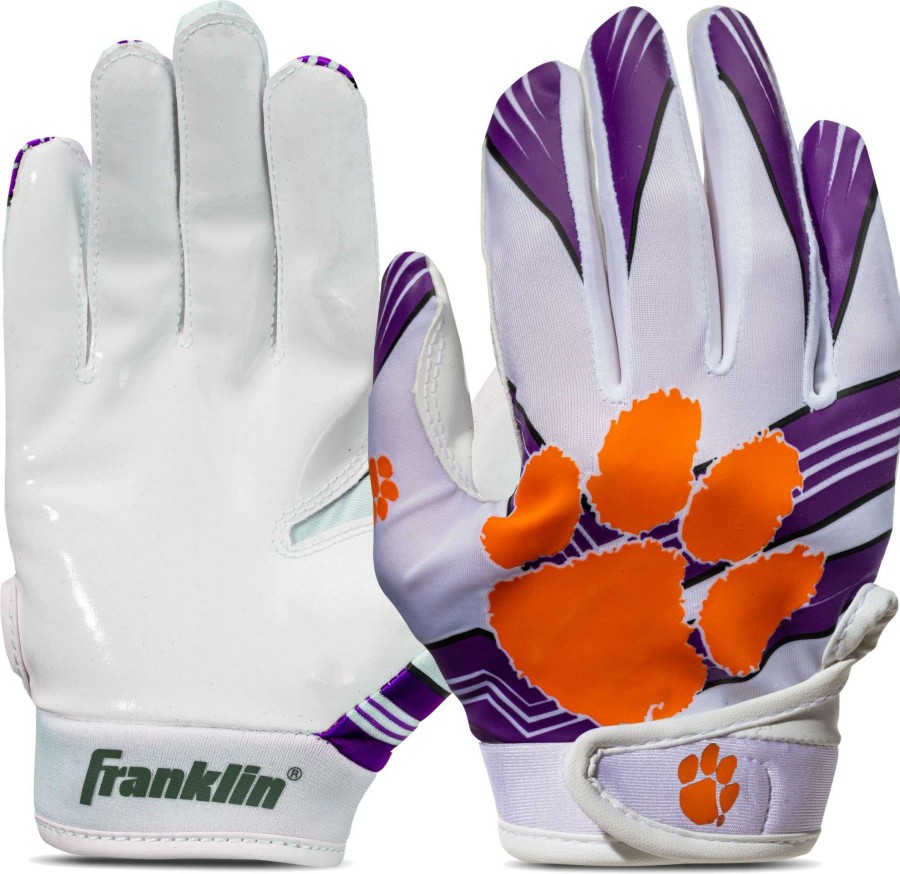 Gloves * | Franklin Youth Clemson Tigers Receiver Gloves For Men