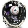 Baseball Gloves * | Franklin Youth Colorado Rockies Teeball Glove And Ball Set For Unisex