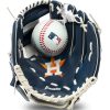 Baseball Gloves * | Franklin Youth Houston Astros Teeball Glove And Ball Set For Unisex