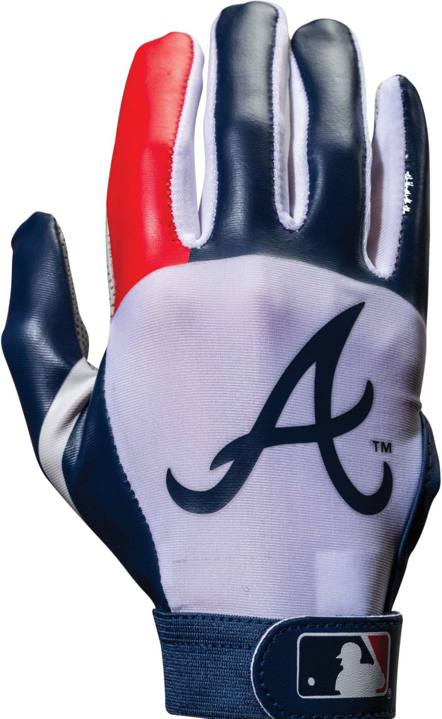 Gloves * | Franklin Atlanta Braves Youth Batting Gloves For Women