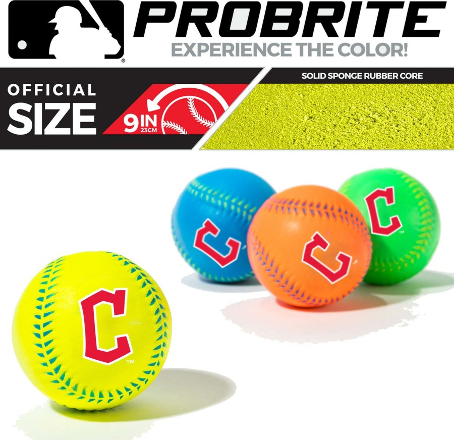 Baseballs * | Franklin Cleveland Guardians Pro Brite Teeball Assorted Colors For Unisex