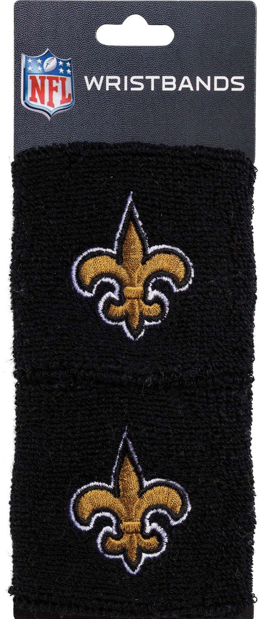 Body Bands * | Franklin New Orleans Saints Embroidered Wristbands For Unisex